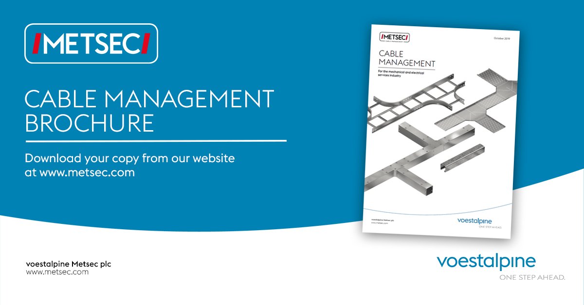 MetsecUK's tweet photo. #Metsec #CableManagement are complete systems with accessories, offering flexible design solutions and the rapid installation system. A prefabrication service is also avail for major contracts.
Download the free brochure today
https://t.co/Mh9DTiq3vo https://t.co/YH3ny2F3jO