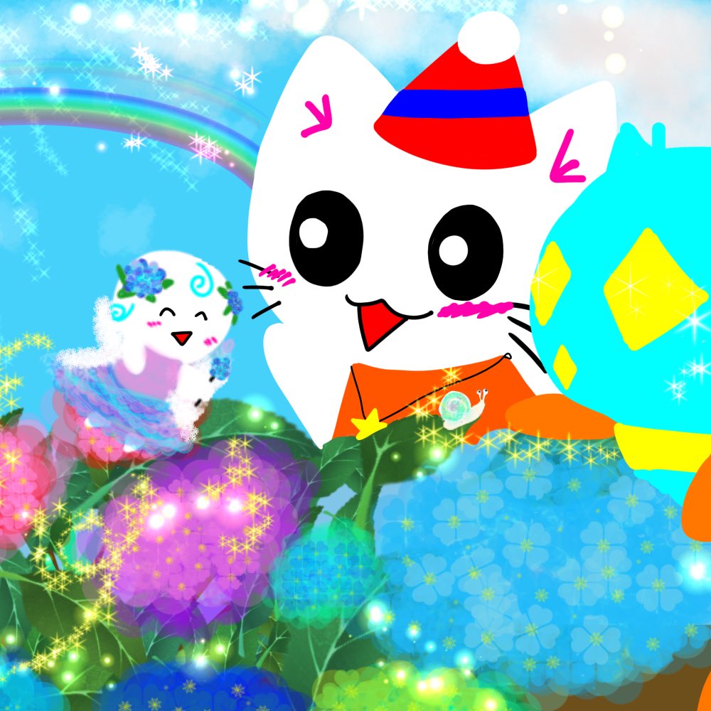 Uzivatel あめにゃー Na Twitteru まほうねこと梅雨の晴れ間 晴れたら紫陽花のおはなちゃんに出会いました 水色宇宙人はカタツムリに興味深々です あめにゃー まほうねこ 梅雨の晴れ間 紫陽花 虹 ダブルレインボー カタツムリ 白猫 宇宙人 Uzivatel あめにゃー Na Twitteru まほうねこと梅雨の晴れ間 晴れたら紫陽花のおはなちゃんに出会いました 水色宇宙人はカタツムリに興味深々です あめにゃー まほうねこ 梅雨の晴れ間 紫陽花 虹 ダブルレインボー カタツムリ 白猫 宇宙人