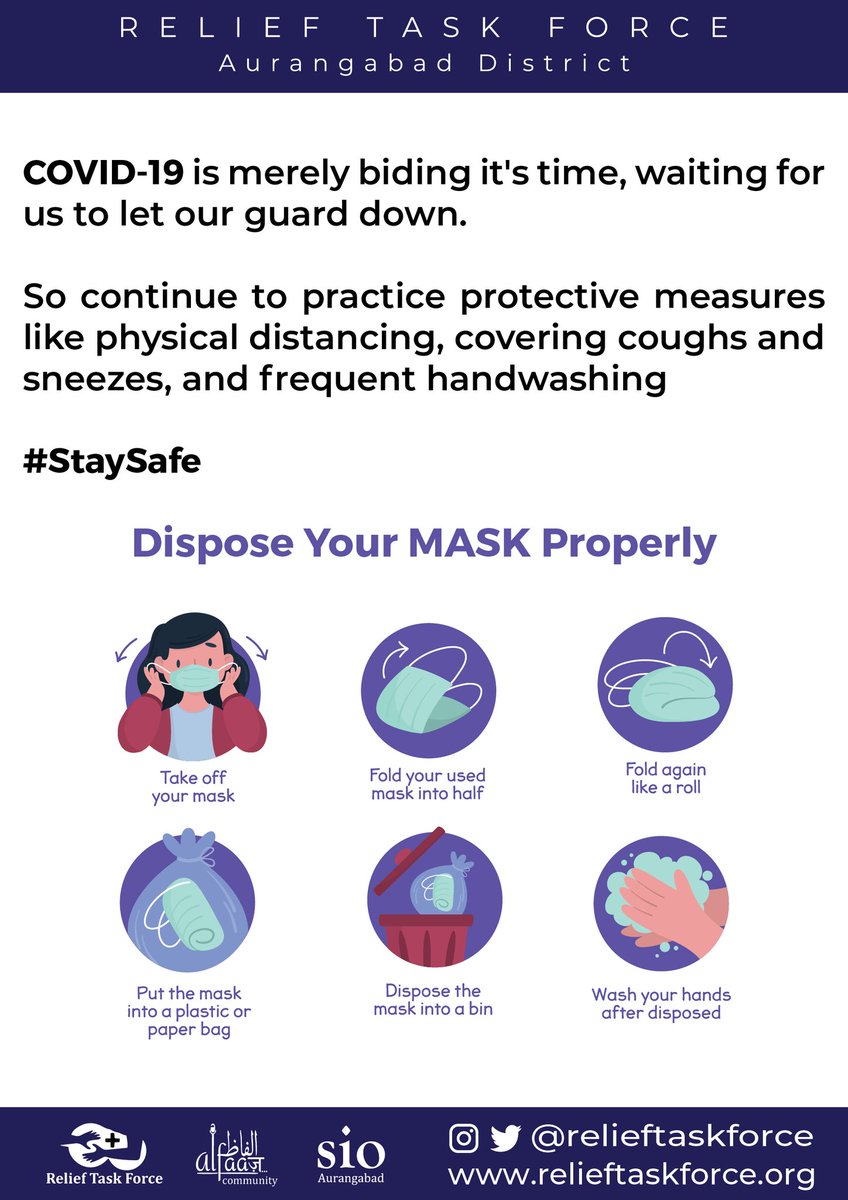 relieftaskforce's tweet photo. Self care is giving the world the best of you. Instead what is left of your.

Care for yourself and your surroundings too.

#COVID19
#SOSSIO
#SOSAurangabad
#Relieftaskforce https://t.co/qkg3lK40u9