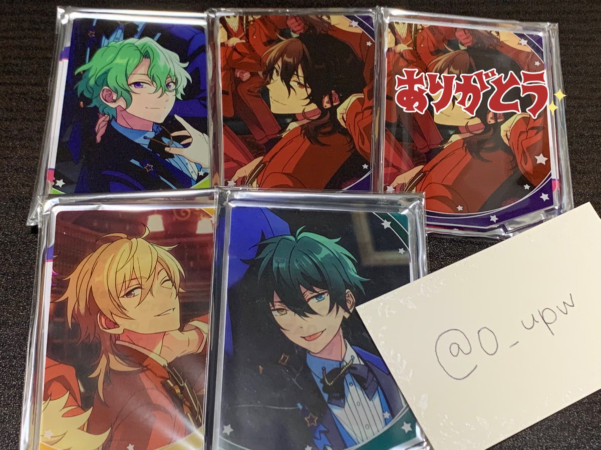 0_upw's tweet photo. 【交換 譲渡】
あんさんぶるスターズ あんスタ 5周年 東急 アクスタ

譲：零・日和・薫・敬人2・光2・みか・紅郎2・友也・奏汰2・翠・スバル・桃李

求：ニキ

条件ツリー式で続きます→ https://t.co/HXYPByxriJ