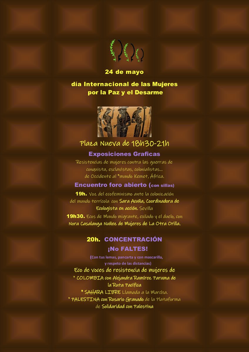 MujeresNegroSev's tweet photo. 24 de mayo
día Internacional de las #Mujeres por la #Paz y el #Desarme https://t.co/PV95XNE6Xs