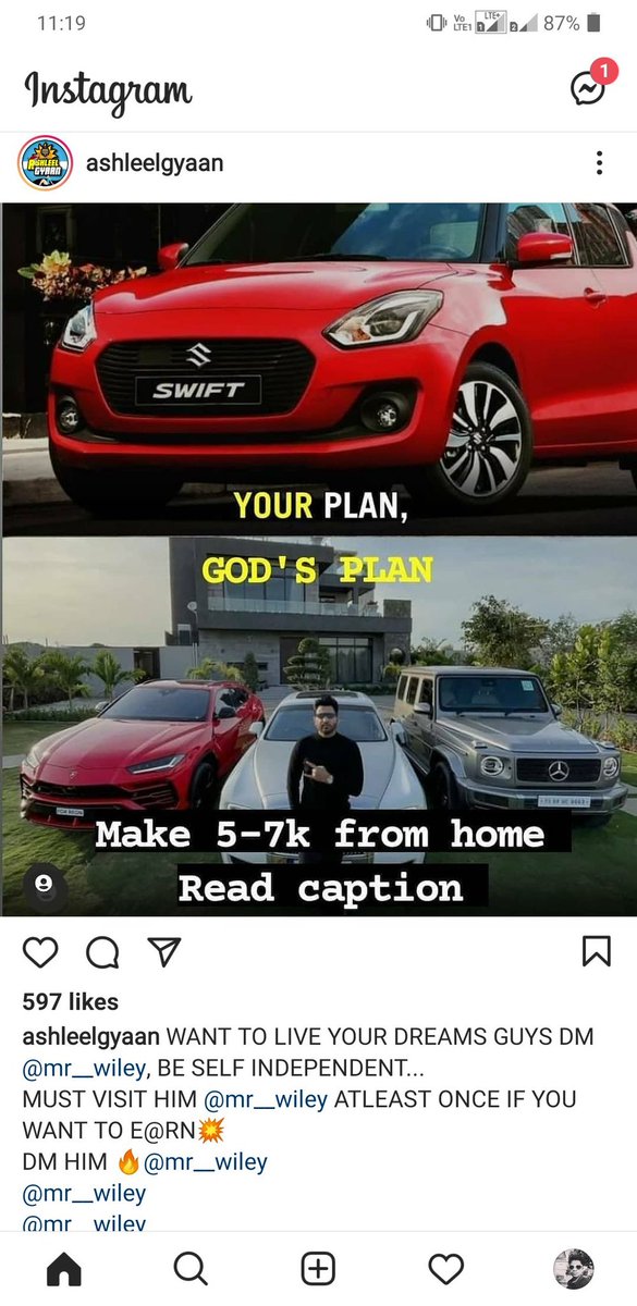 cryptoady's tweet photo. Meme pages with 2 Million followers on @instagram  are actively promoting scams/scammers, who are looting people in the name of crypto https://t.co/bhhXIv7Tkj