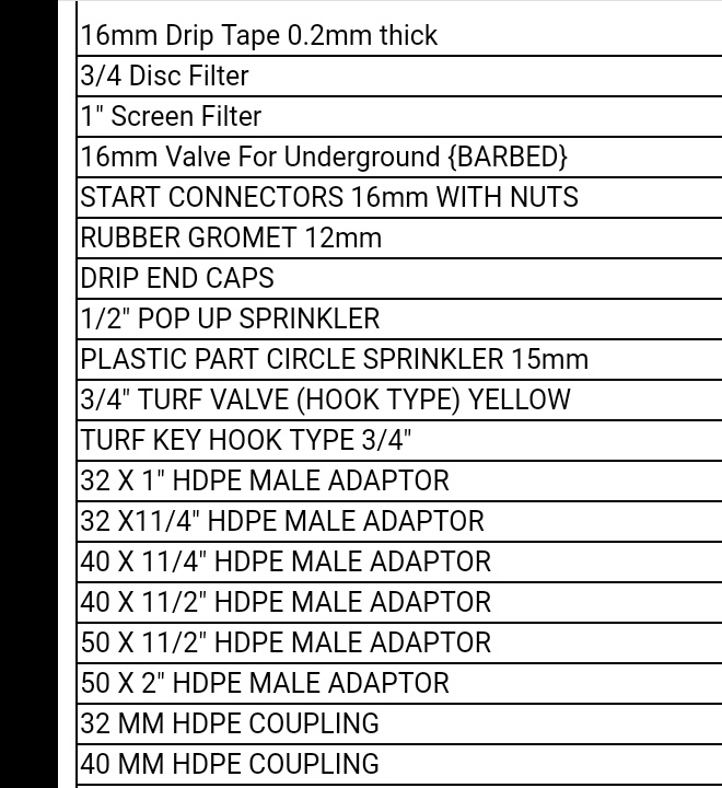 tapiwa_chatsva's tweet photo. Happy New Week. 
To All The Farmers &amp; Interested People , I have Irrigation equipments that I'm selling.

Kindly Support my business.
All equipments for drip irrigation are available.

Call or text  me at 0784 762 951.
I'm based in Harare , 194 Samora Eastlea. https://t.co/qORSCqFDjI