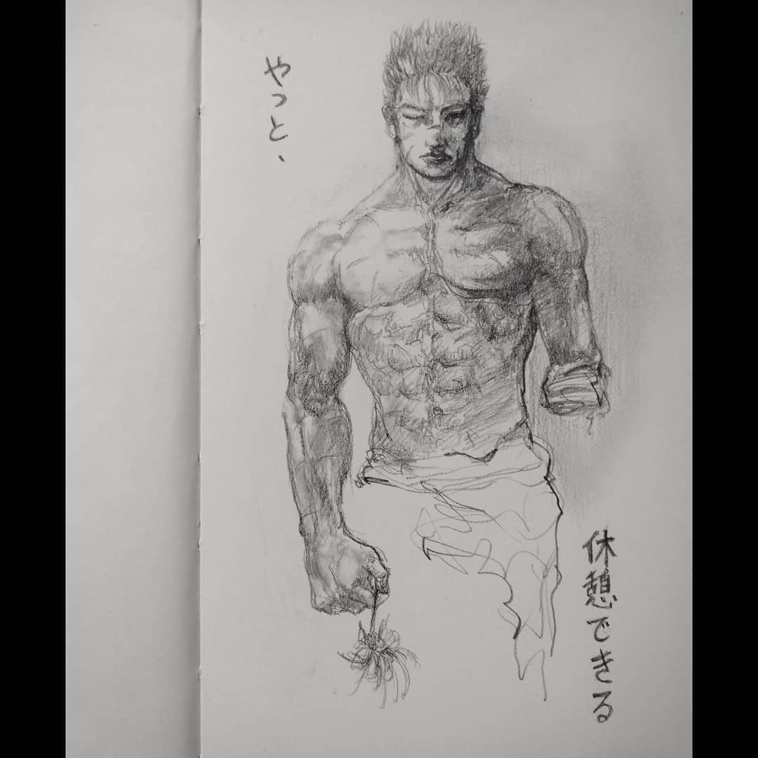 marklawhere's tweet image. やっと、休憩できる。
#三浦健太郎 #Berserk #BerserkForever #ベルセルク