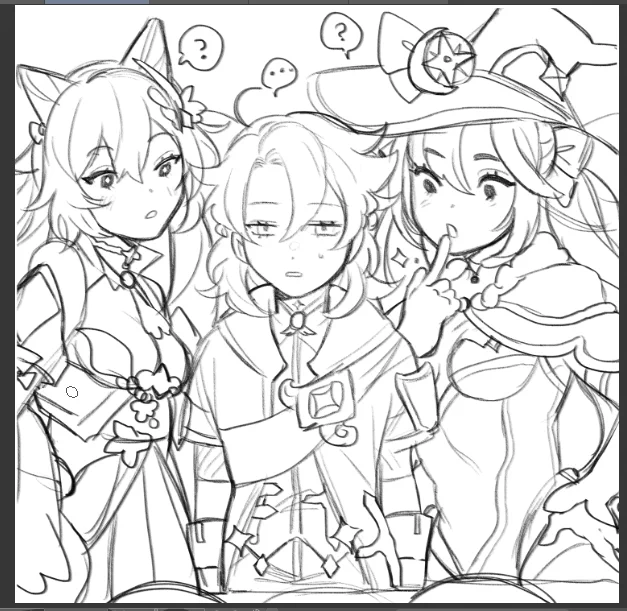 when you are the only playable male character in the event 🤧🤧

a lil wip, its so cute seeing albedo as the only boy there around the girls hahdhfh

 #原神 #GenshinImpact 