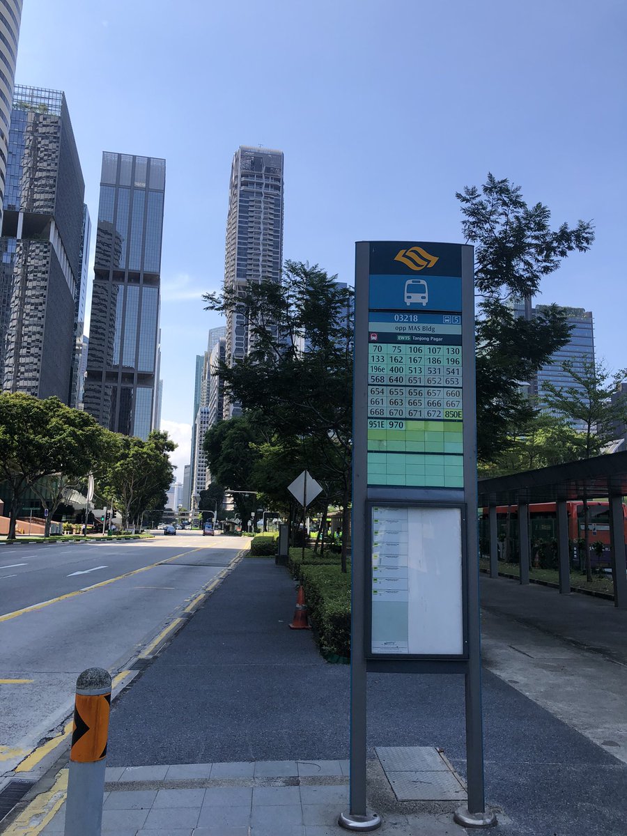 Khatieb's tweet photo. After waiting for quite awhile at Bus Stop 03218 (opp MAS Bldg), middle aged Chinese @SMRT_Singapore bus 75 driver refused to pick me up. Not sure what’s in his mind, as usual I’m wearing Sarong. He even get off the bus lane.

Now I’ll have to wait (again) for the next one. https://t.co/nAVC77g9XL