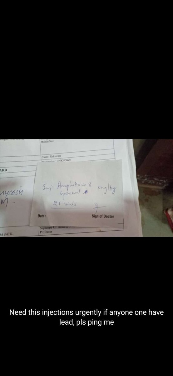 kiraninm's tweet photo. @JoshiPralhad @sriramulubjp  dear sir, 

Need the mentioned Injection for my friends mother, in KIMS HUBLI, 

Please help 

Name : Manju
Mobile no 9113942099 https://t.co/84Of9Vhurx