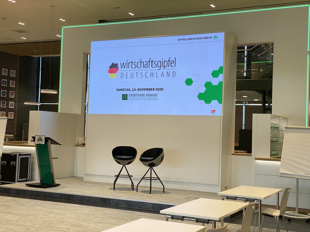 Wirtschaftsgipfel Deutschland 2021 - German Economic Summit 2021 - congratulations to host &amp; main sponsor SpVgg. Fürth for reaching German Soccer Bundesliga ⚽️ 

#WG_Deutschland