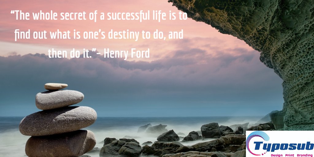 TyposubLimited's tweet photo. “The whole secret of a successful life is to find out what is one’s destiny to do, and then do it.”– Henry Ford #PRINITING #MONDAY #TYPOSUBLIMITED https://t.co/WZxiC6EkJU