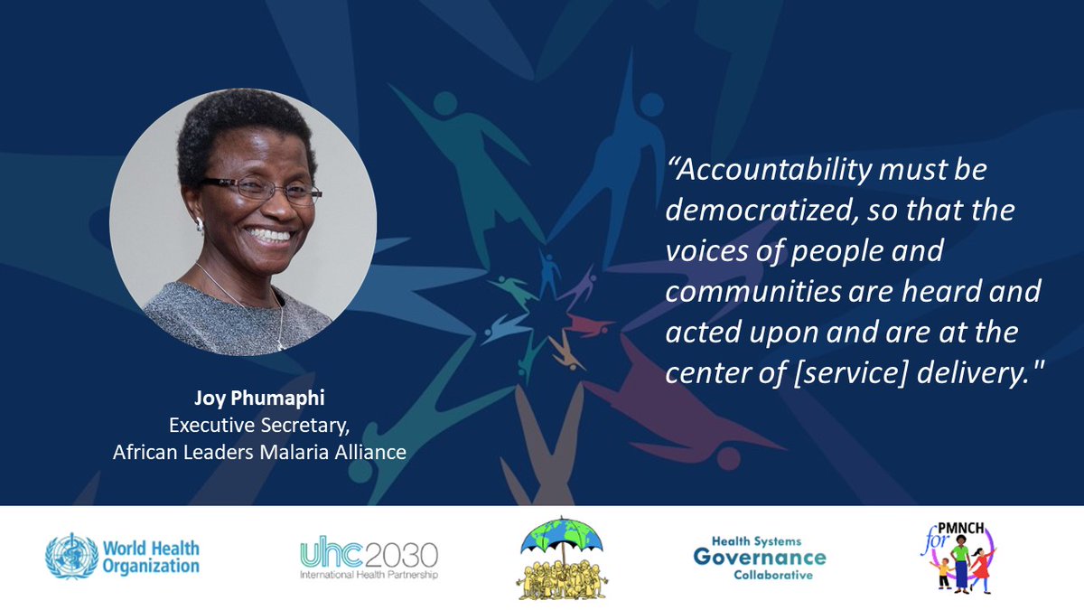 D. Rajan (@dheepa_rajan) on Twitter photo Register for the 31 May (2-3pm) launch of the WHO social participation handbook: cutt.ly/3bMMPWW!
Hear eminent speakers such as former Minister of Health of Botswana, former WHO Assistant DG, & current Executive Secretary, African Leaders Malaria Alliance <a href="/JoyPhumaphi/">Joy Phumaphi</a> Register for the 31 May (2-3pm) launch of the WHO social participation handbook: cutt.ly/3bMMPWW!
Hear eminent speakers such as former Minister of Health of Botswana, former WHO Assistant DG, & current Executive Secretary, African Leaders Malaria Alliance <a href="/JoyPhumaphi/">Joy Phumaphi</a>