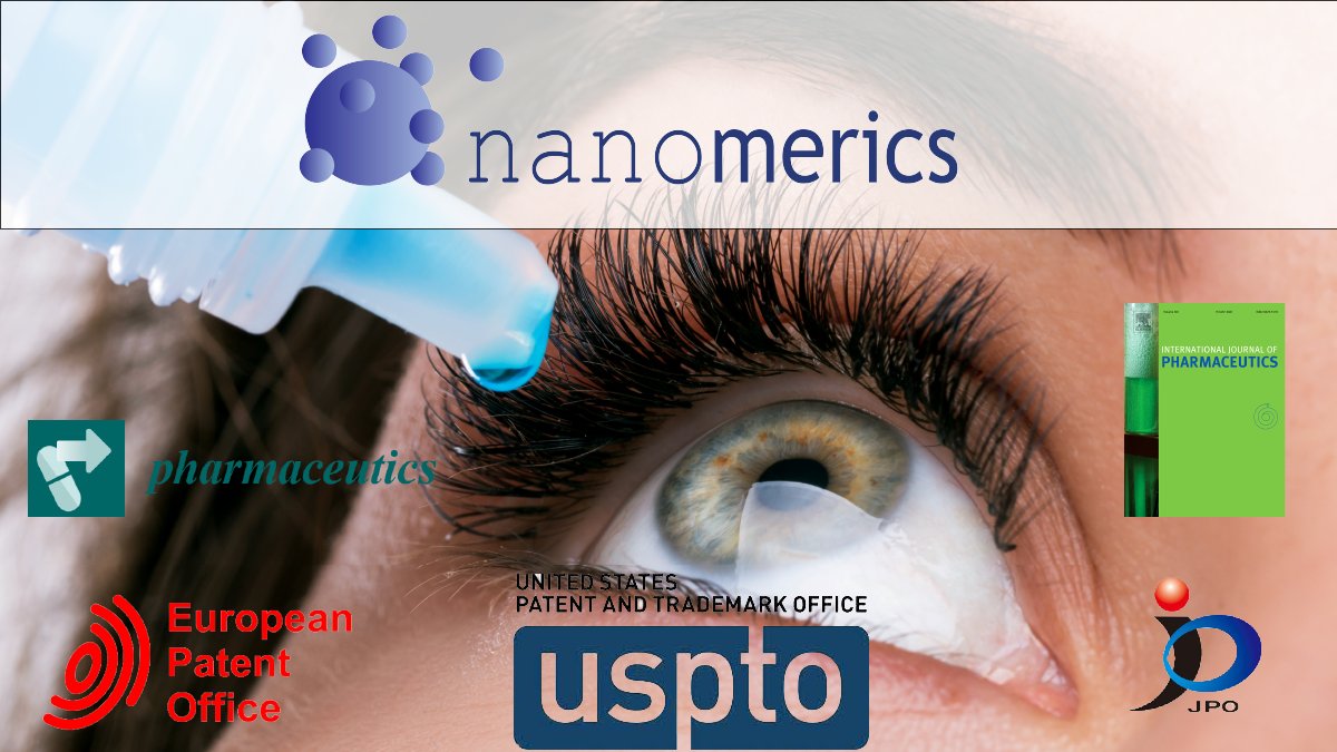 Nanomerics announces patents granted in the US, Europe and Japan and two key publications on the ocular use of its Molecular Envelope Technology bit.ly/3oJpt1v <a href="/MDPIpharma/">Pharmaceutics MDPI</a> #DrugDelivery