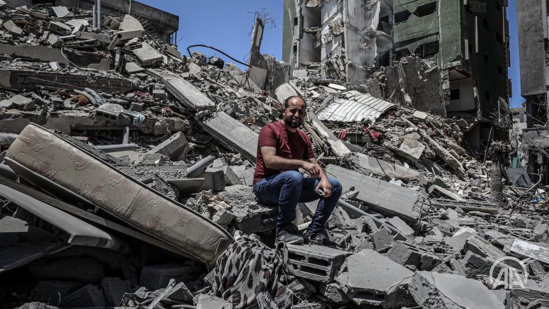 Madadgar's tweet photo. Do not think that the war is over in Palestine. The situation is still tense and there is a lot of reconstruction work to be done in Gaza. The freedom movement will go on until Palestine is Free. #WeWillNotForget #HelpRebuildGaza #BDS https://t.co/BdAlA2kpML