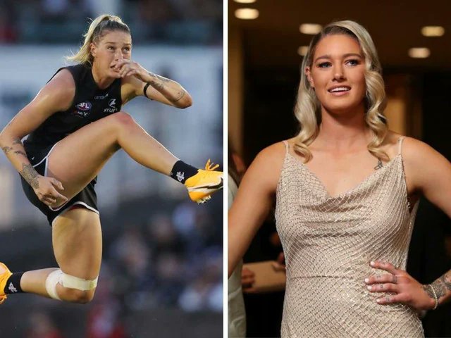 FOXFOOTY's tweet photo. Tayla Harris' camp has come to her defence after Carlton's AFLW coach spoke publicly about her pay demands >> https://t.co/bhKNMpO7BC https://t.co/dvO7aH47QA