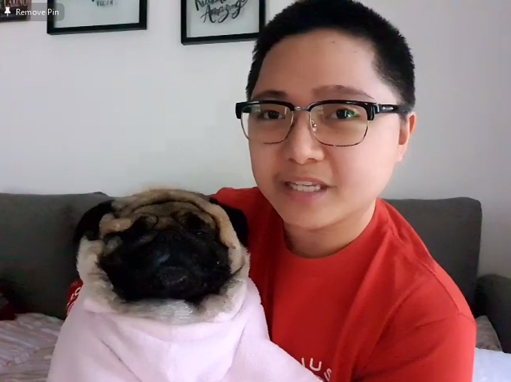 ABSCBNpr's tweet photo. .@jakezyrus introduces their two dogs, Eggsy and Chakoy. #JakeZyrusFixMe https://t.co/uBfAET8YX1
