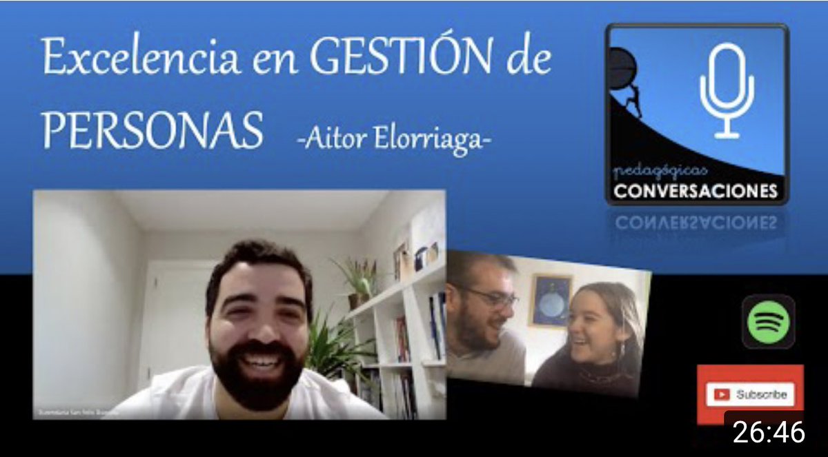 Gestión EXCELENTE de PERSONAS (podcast completo con Aitor Elorriaga) youtu.be/2JlJA3aza2U