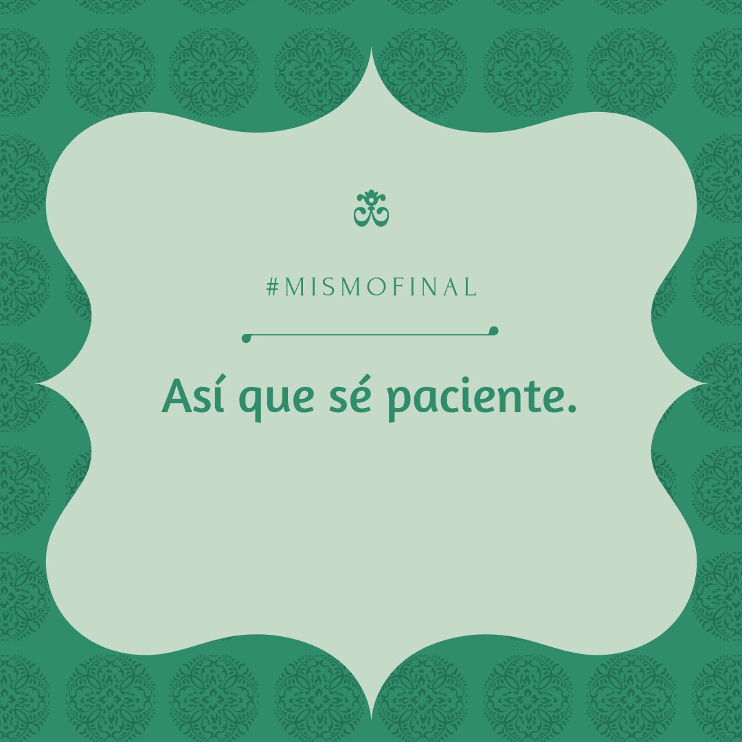 CajonRelatos's tweet photo. ¡Nuevo lunes! ¡Nuevo reto!

1. Cita, responde y usa #MismoFinal

2. Escribe un #microcuento que acabe con "así que sé paciente" https://t.co/UVWGk2YzFE