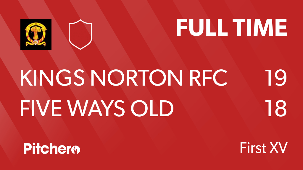 Kings Norton RFC (@kingsnortonrfc) on Twitter photo FULL TIME: Kings Norton RFC 19 - 18 Five Ways Old Edwardians RFC
Full match report via link #theclubontheleft
pitchero.com/clubs/kingsnor… FULL TIME: Kings Norton RFC 19 - 18 Five Ways Old Edwardians RFC
Full match report via link #theclubontheleft
pitchero.com/clubs/kingsnor…