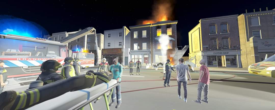 Virtueel3ND's tweet image. Vorige week hebben we binnen de VRGroningen de scenario trainingen via teams voor OvD en bevelvoerder afgerond. Binnen dik 7 week hebben we rond de 150 bevelvoerders en 20 OvD'en op afstand kunnen trainen. 

Men vond deze manier een mooie uitbreiding van het oefenprogramma. #3ND