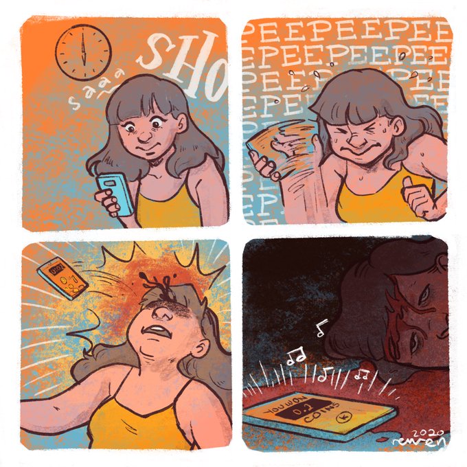 Reposting this autobio comic 😍

tw blood, gore 