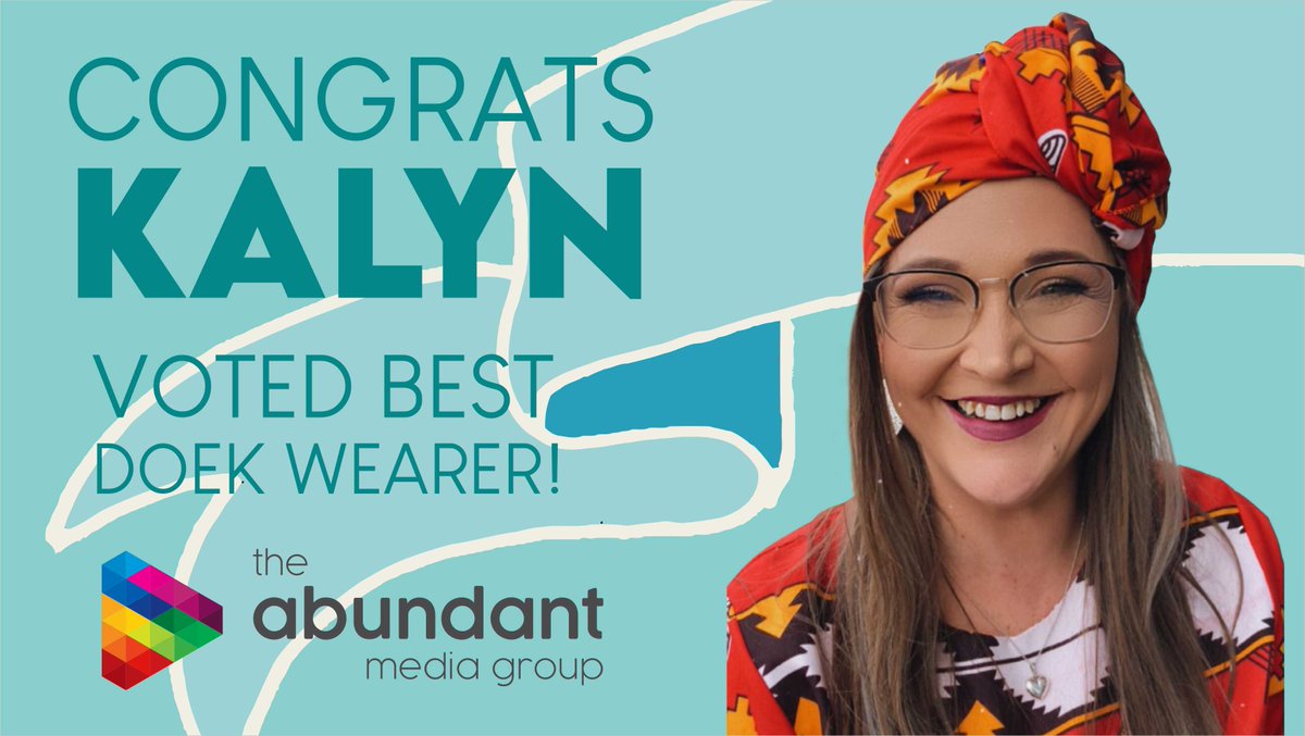 Future_TMC's tweet photo. Congratulations Kalyn Fagan! You were voted the best Doek Wearer by your friends and colleagues on Friday. https://t.co/7wvBXwjQy4