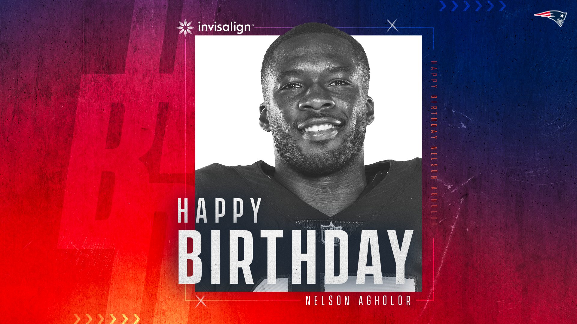 To wish Nelson Agholor a happy birthday 