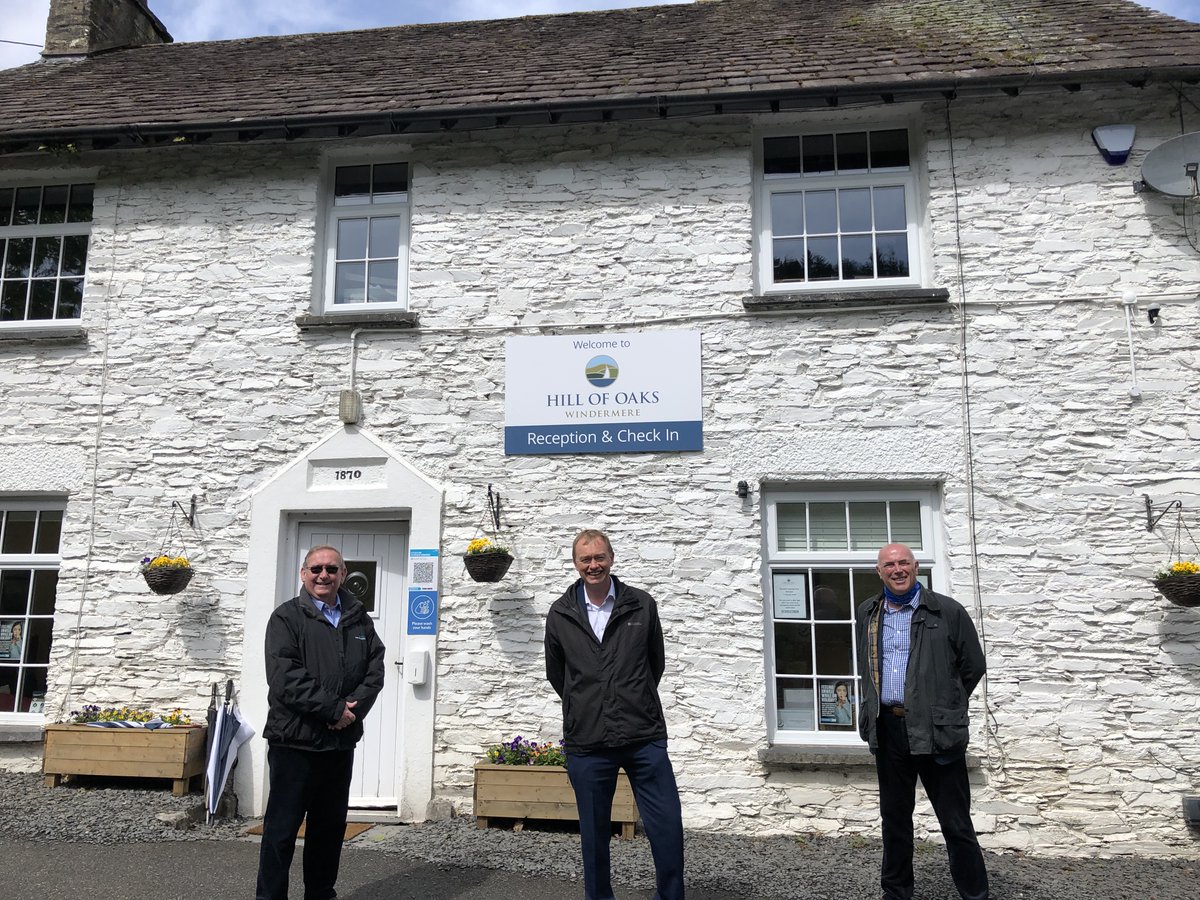 Delighted to welcome Hon. Tim Farron MP for a show around Park today. More great pictures to come celebrating #BritishTourismWeek21 - thank you for all your support during the past 18 months for tourism and hospitality businesses in South Lakeland and beyond @BHHPA