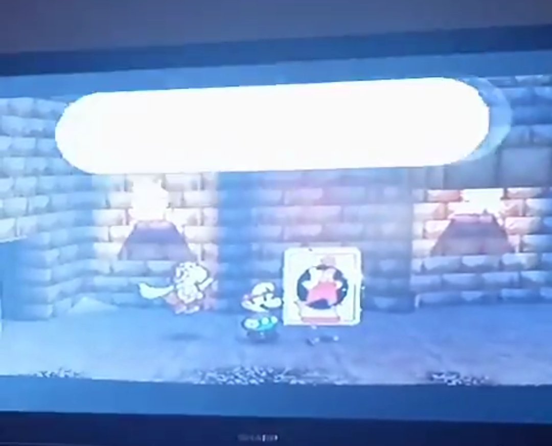 SuzuTheCat's tweet photo. Achieved Background Swap Glitch in #PM64 last night. If you do it on the Virtual Console, you get a cool background swap. If you do it on the N64, you get... This.

It really made my day that I got it first try. :) https://t.co/q8hrCmhuAG