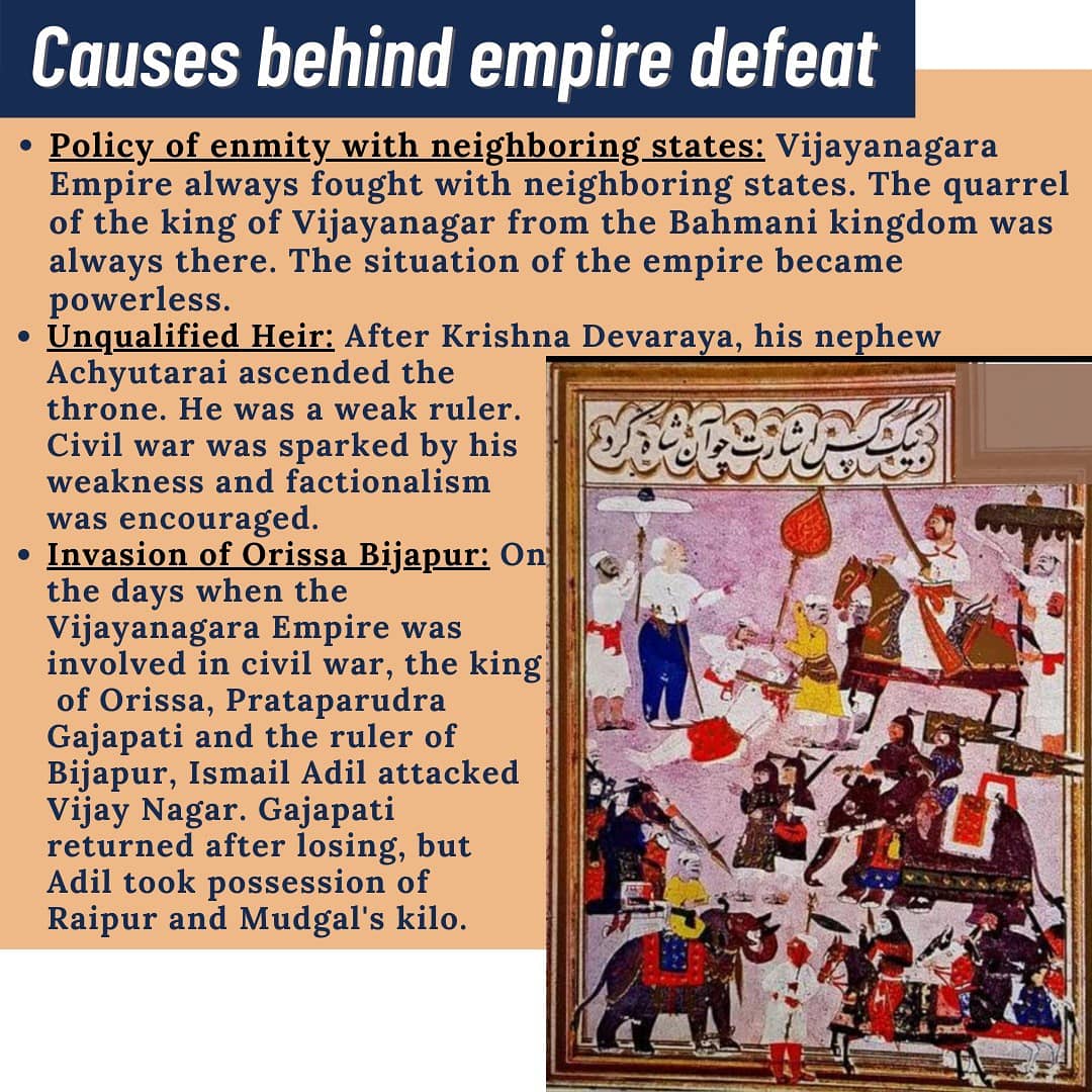 Ramjasupscwing's tweet photo. Everything and everyone has an expiration date, and that includes mighty empires like the medieval Hindu Indian Vijayanagar Empire.
Swipe⏩ to know about one of the most infamous battles in India's history. Check 𝐡𝐢𝐧𝐝𝐢 version of same at our Facebook &amp; LinkedIn Handles. https://t.co/QAAezqM63Z