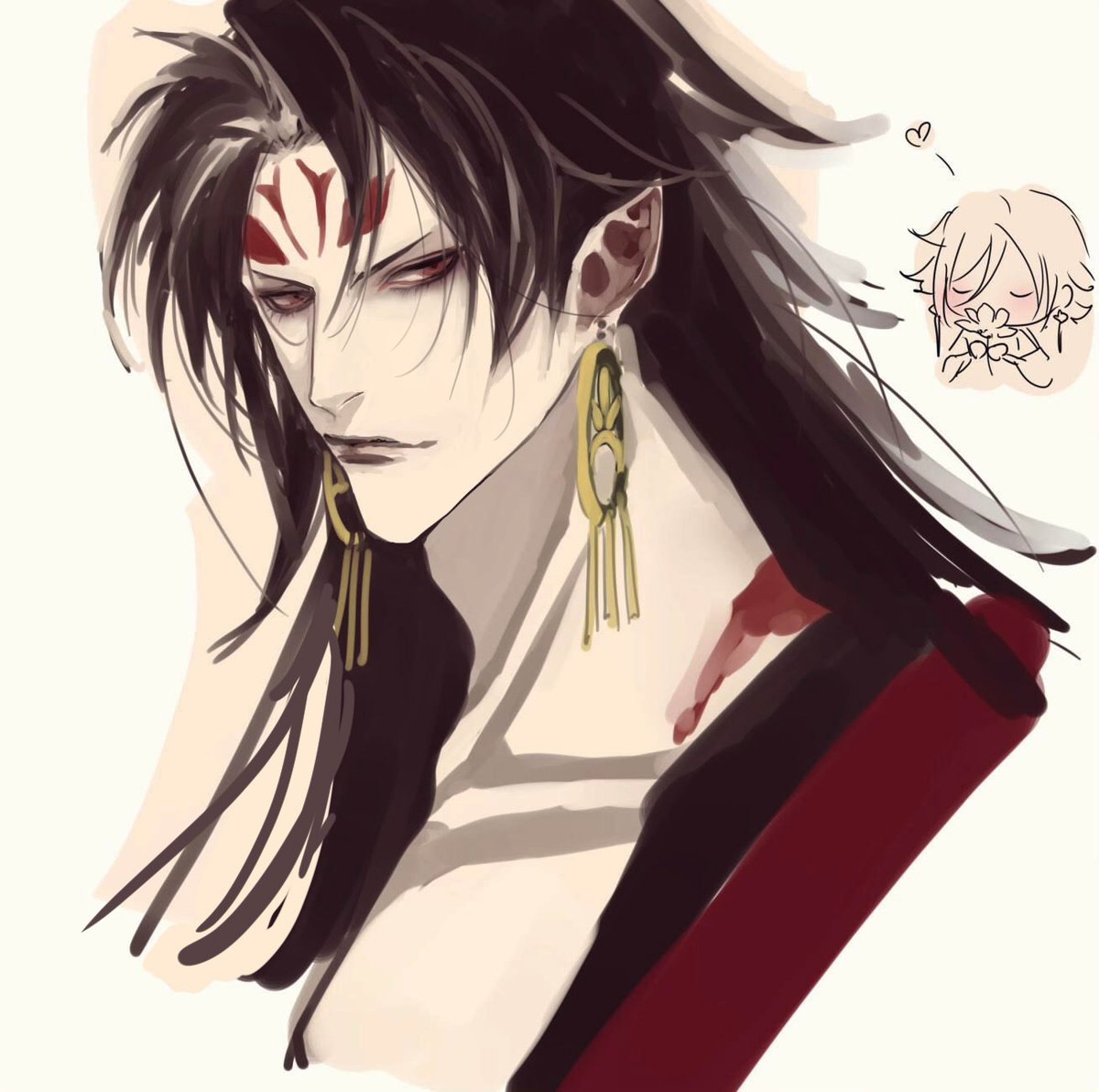 Rkgk阿修羅 長い髪が好きのイラスト