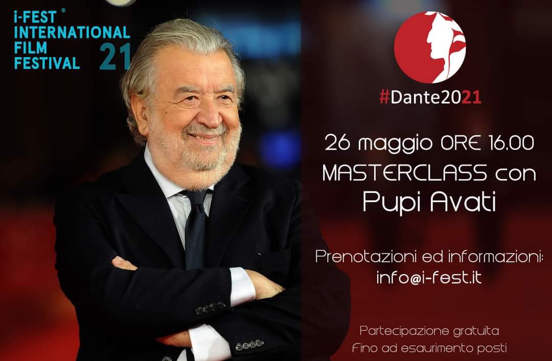 iFest20's tweet photo. Mercoledì 26 maggio alle ore 16.00, #Dante2021 di @iFest20 presenta la Masterclass con il Maestro Pupi Avati. 
🔹 Prenotazione obbligatoria
🔹 Per informazioni: info@i-fest.it
🔹 Partecipazione gratuita fino ad esaurimento posti

#pupiavati #vitadidante #dante #dante700 https://t.co/47P2MIKdCB