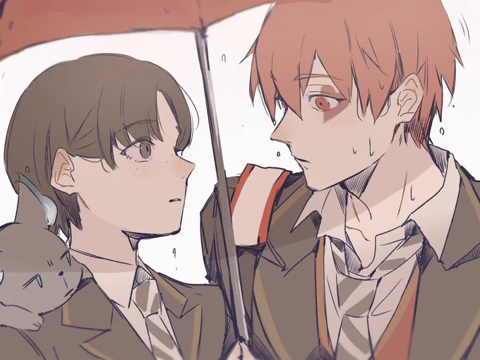 #twstプラス 
相合傘 近い 