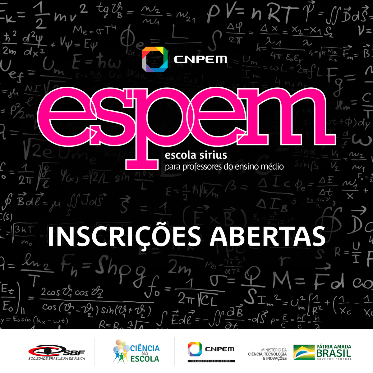 CNPEM's tweet photo. Estão abertas inscrições para a 3ª Escola Sirius para Professores do Ensino Médio #ESPEM 2021, que será realizada de 26 a 30 de julho, em formato virtual. São 500 vagas para professores de Física, Química e Biologia: https://t.co/iFxaKoCimE #VaiSirus https://t.co/TNdGV9ZyVi