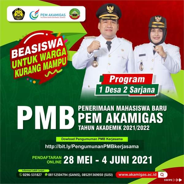 IniRandublatung's tweet photo. Monggo adik2e yang ingin belajar di perguruan tinggi

Beasiswa untuk warga kurang mampu.
Ayo daftarkan segera, dan kabari tetangga kalian yang ingin kuliah di PEM MIGAS Cepu.

@AriefRohman_838 @ganjarpranowo https://t.co/wcMX6KA6YF