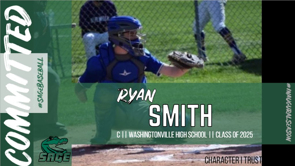 SageBaseball1's tweet photo. Welcome to Sage, Ryan 

#SageBaseball 
#InauguralSeason
#ClassOf2025

Go Gators! https://t.co/qpADJE7HVW