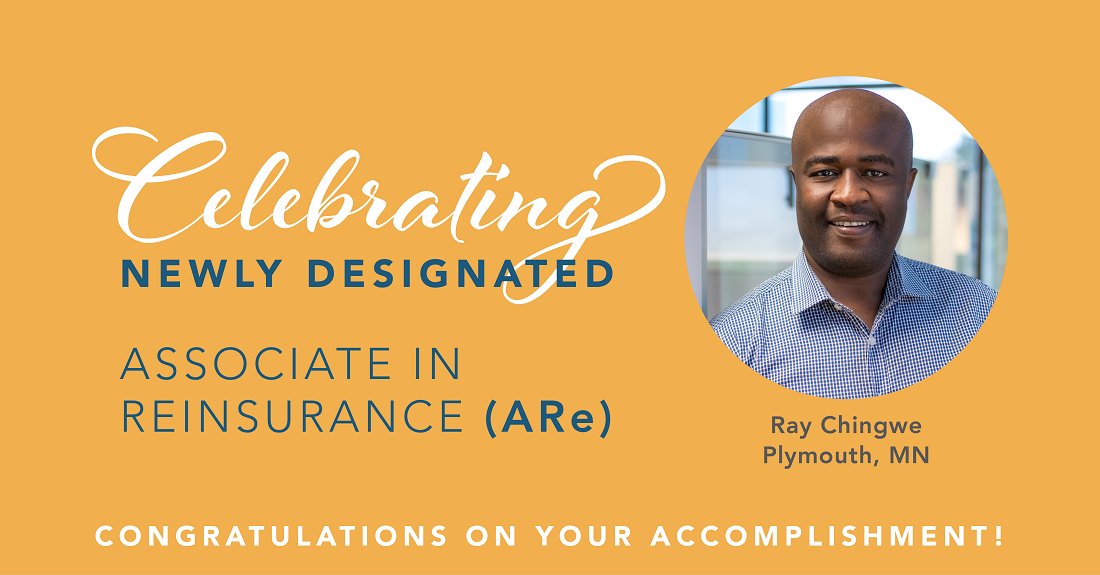 NorthRisk's tweet photo. We are #celebrating Ray on earning his Associate in Reinsurance (ARe) designation! The ARe designation indicates a comprehensive understanding of the regulation of the reinsurance industry and industry best practices. Way to be a life-long learner, Ray! #CommitmentToEducation https://t.co/NSNl5fUlaC