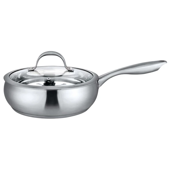jvtextile's tweet image. Stainless is the perfect choice for anyone who loves to cook. Beyond the classic stainless-steel style, you will find a well-constructed, high-performance, easy to use skillet for all, from beginner to culinary artist shop at jvtextile.com
 #StainlessCookware #FryPan