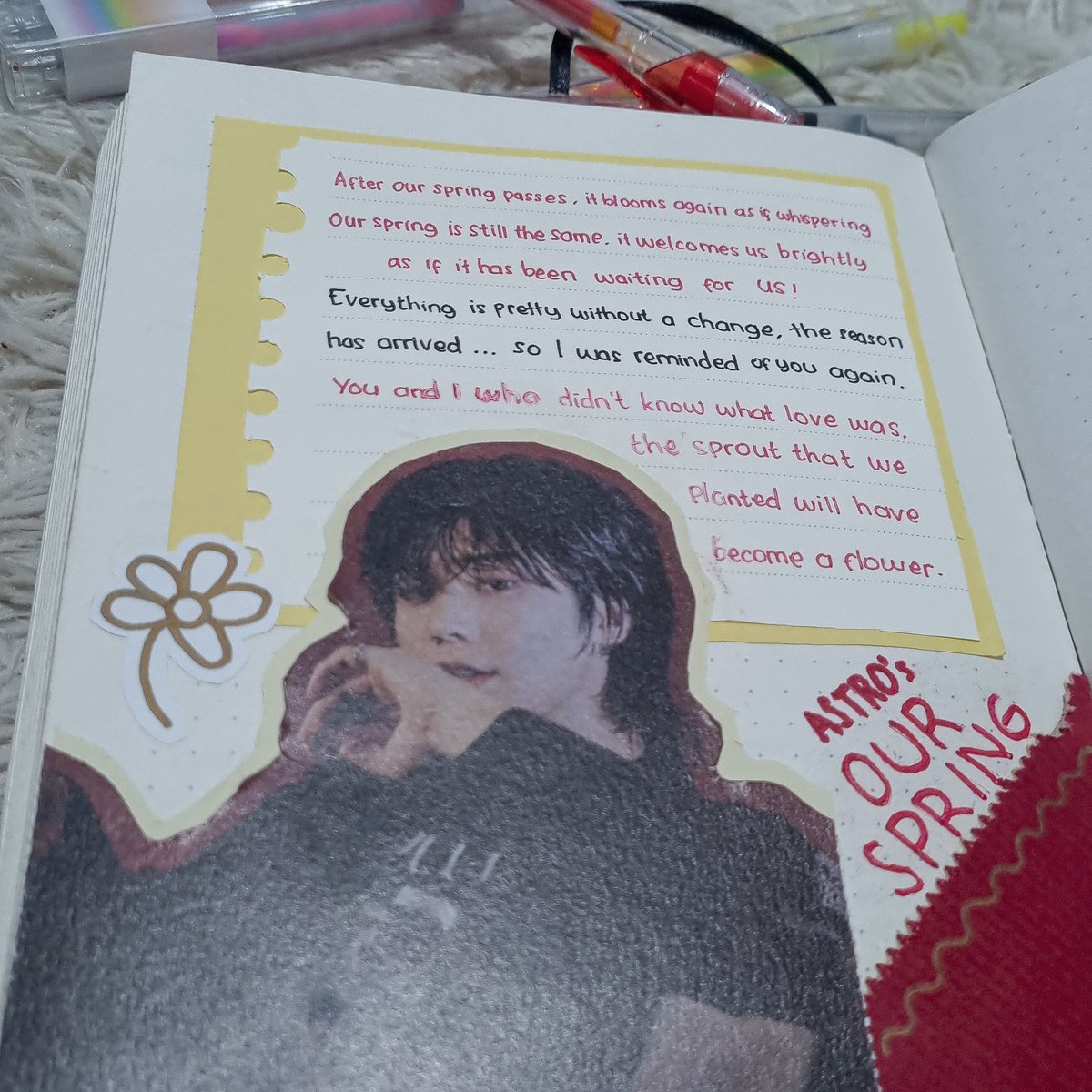 DdanaFollower's tweet photo. I (impulsively) made something inspired by Our Spring translated lyrics. Thank you Papago 🥺🥰😍❤ #ROCKY #ASTRO #OUR_SPRING https://t.co/Dq6lrluAI5
