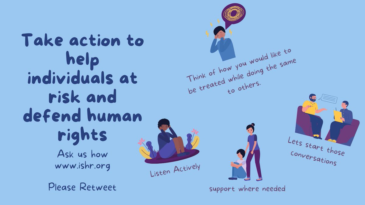 IS_HumanRights's tweet photo. Take action to help individuals at risk and defend human rights. #HumanRights #ChildrensRights #womensRights #equality #Justice #Peace #Security #Help #activist #Advocate #developmentworkers #peacebuilding #vaccines #aid #education #healthcare #food #shelter #COVID #STEM https://t.co/NwpQKcV5Z0