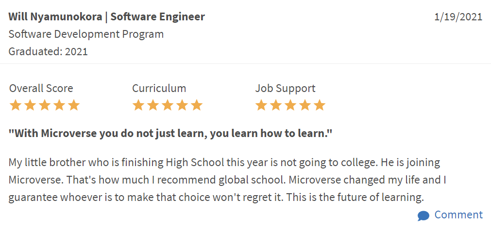tigamadou's tweet image. #RT @microverseinc: &quot;My little brother.. is not going to college. He is joining Microverse. That&apos;s how much I recommend [this] global school... This is the future of learning.&quot;

Microverse student Will shared his thoughts on the program👇

#learntocod…