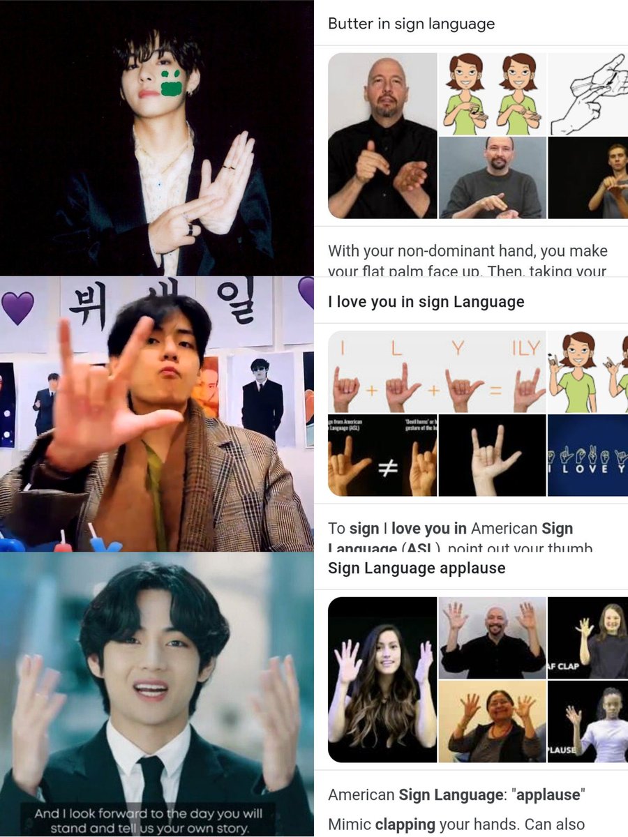 swtetev's tweet image. โ Kim Taehyung usando el lenguaje de seรฑas cada que puede solo demuestra que es un ser humano considerado, atento y de buen corazรณn; enserio estoy inmensamente orgullosa de amarlo. Es un verdadero รกngel โก