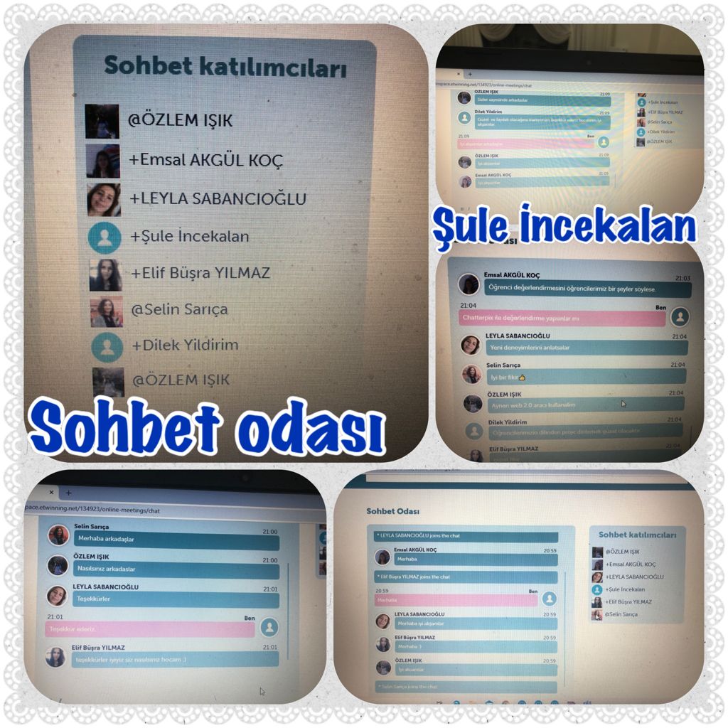 Sohbet odasında öğrenci değerlendirmesini nasıl yapacağımızı konuştuk.<a href="/DoluMasal/">Anadolu Masal Dolu</a>