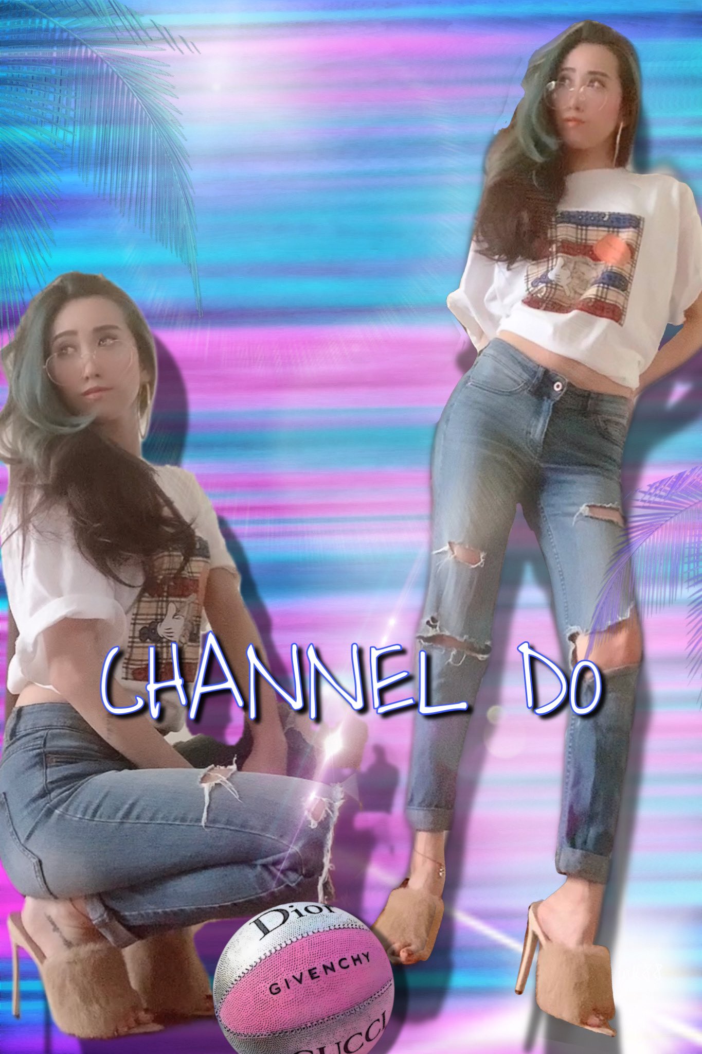 Channel Do Channel Do Channel Do チャンネルドゥー Tシャツ パーカー 長袖tシャツ メンズ ファッション レディースファッション キッズファッション カップルコーデ 親子コーデ パリピ ネオン 黒肌 格闘技 ゴルフ ストリート ガテン系 Dj ジャニーズ系