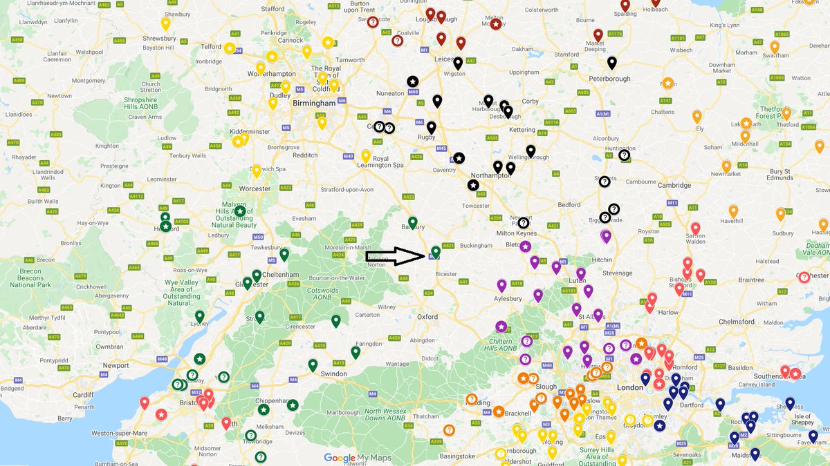 I understand Ardley United are appealing their league allocation.

The Step 5 club have been placed in the Hellenic Premier League (green) but would rather play in United Counties League Premier South (black).

(map: <a href="/NonLeagueMaps/">Non League Maps</a>)