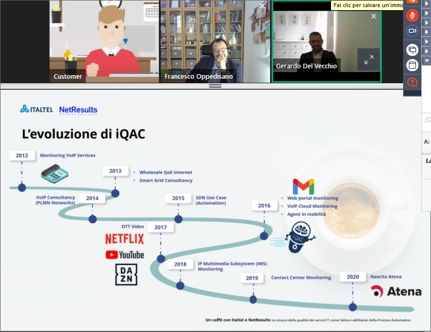 lborle10's tweet photo. #iQAC, la nostra soluzione di misura della #QoE, nasce da un grave problema di rete di un nostro cliente telco. Abbiamo intuito che potevano risolverlo in modo nuovo, misurando la #Qualità di esperienza percepita dal #cliente finale. @italtel #NetResults https://t.co/xQLI67FDSQ