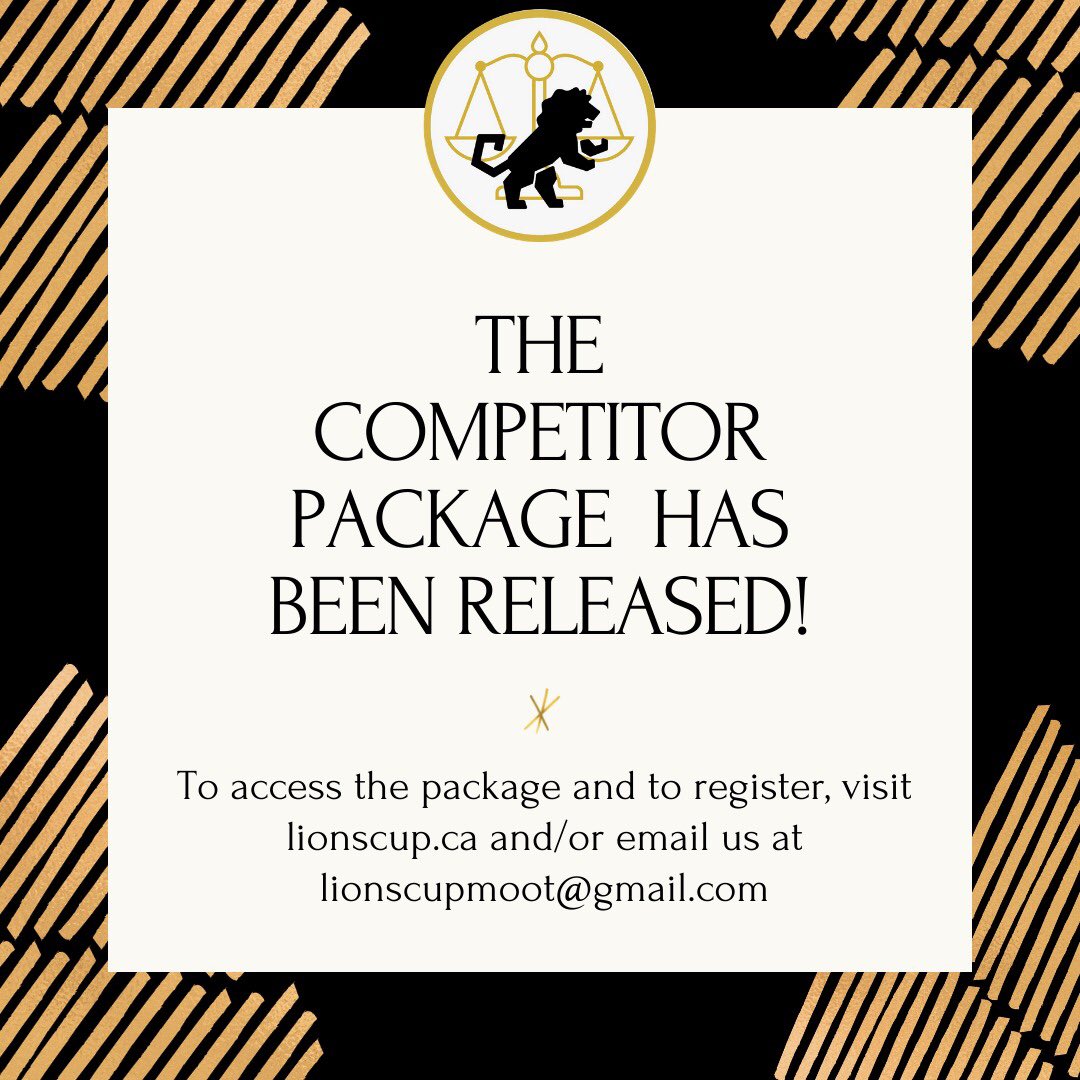 The competitor package is now available on our website.
It contains the tentative schedule for this year’s competition. It also provides alot of helpful information about the basics of mooting. 
This should serve as an excellent resource for both expert and beginners.
Link in bio
