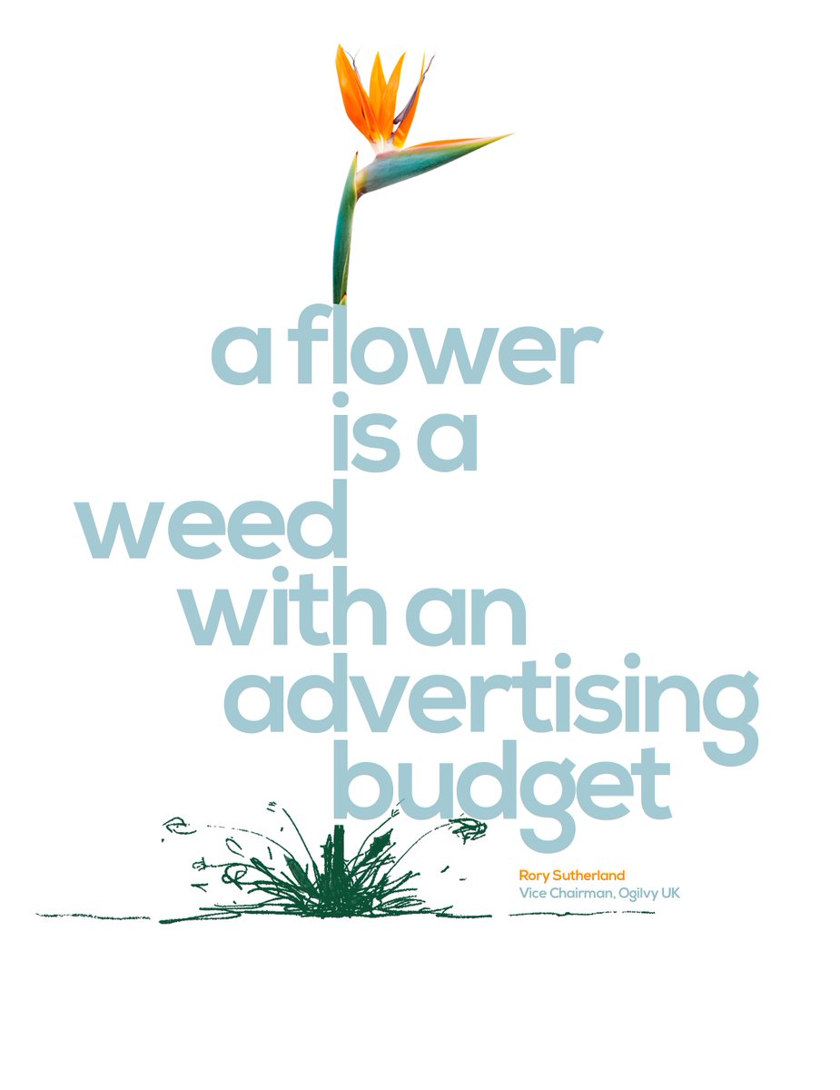 greedycreative's tweet photo. A simple premise - take a great marketing quote and art direct it.
This one from the 'alchemist' himself @rorysutherland
No. 6 in the series.
#adquotes #marketing #artdirector #advertising #rorysutherland https://t.co/kLWg82G1NW