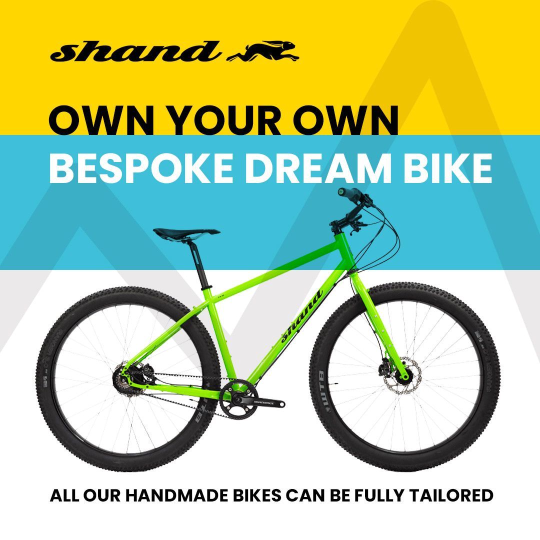 Create your dream bespoke bike with Shand. All our hand-made bikes can be tailored, from frame and parts to paint colour and graphics. 🎨   Choose yours today buff.ly/32HrlOo

#mountainbike #handmadeinscotland #bespokebike