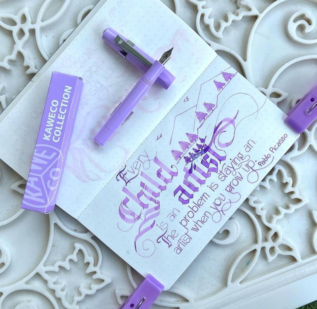 MyPenKart's tweet photo. Kaweco Collection Fountain Pen - Light Lavender

To buy/book this fountain pen, contact our sales team via WhatsApp/Telegram@+91-9664232159/9820766530

PC: @manojmehra

#fountainpenindia #fountainpen #fountainpennetwork #fpenthusiasts #germany #kawecofountainpens #thepenkart https://t.co/E8uWh93BLC