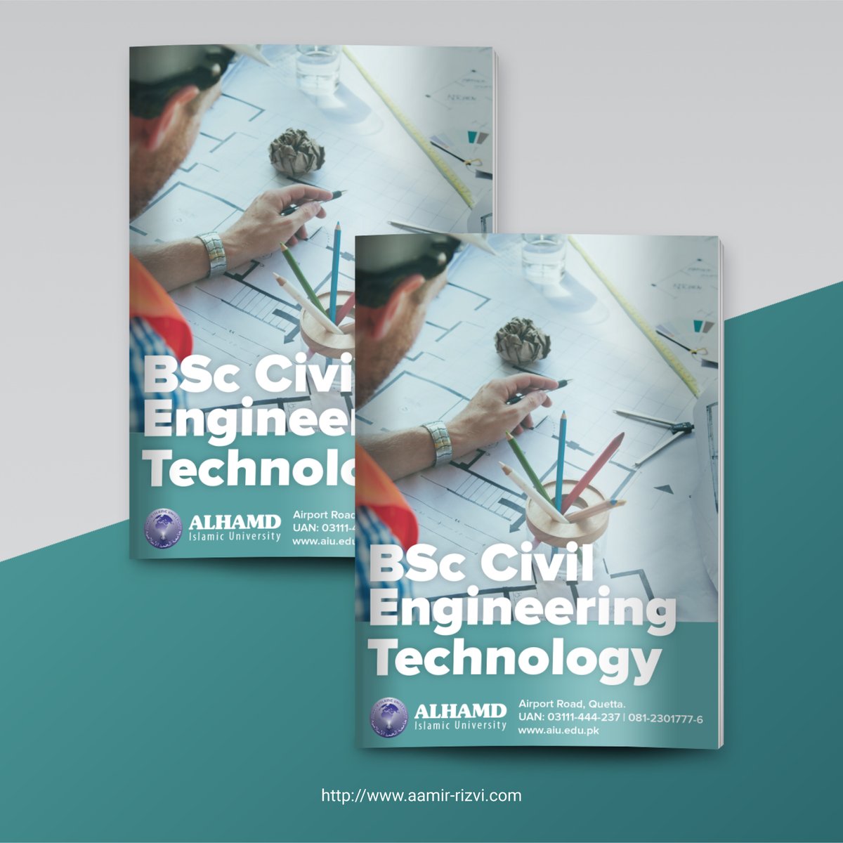 studio3dotnet's tweet photo. Mini #prospectus #design to spread the word about BSc Civil Engineering Technology at Alhamd Islamic University based in #Quetta.
#graphicdesign #print #layout #font #adobeillustrator #adobephotoshop #book #typography #artwork #designindex #pakistan #behance #studio3dotnet https://t.co/1i1sdB5BXZ