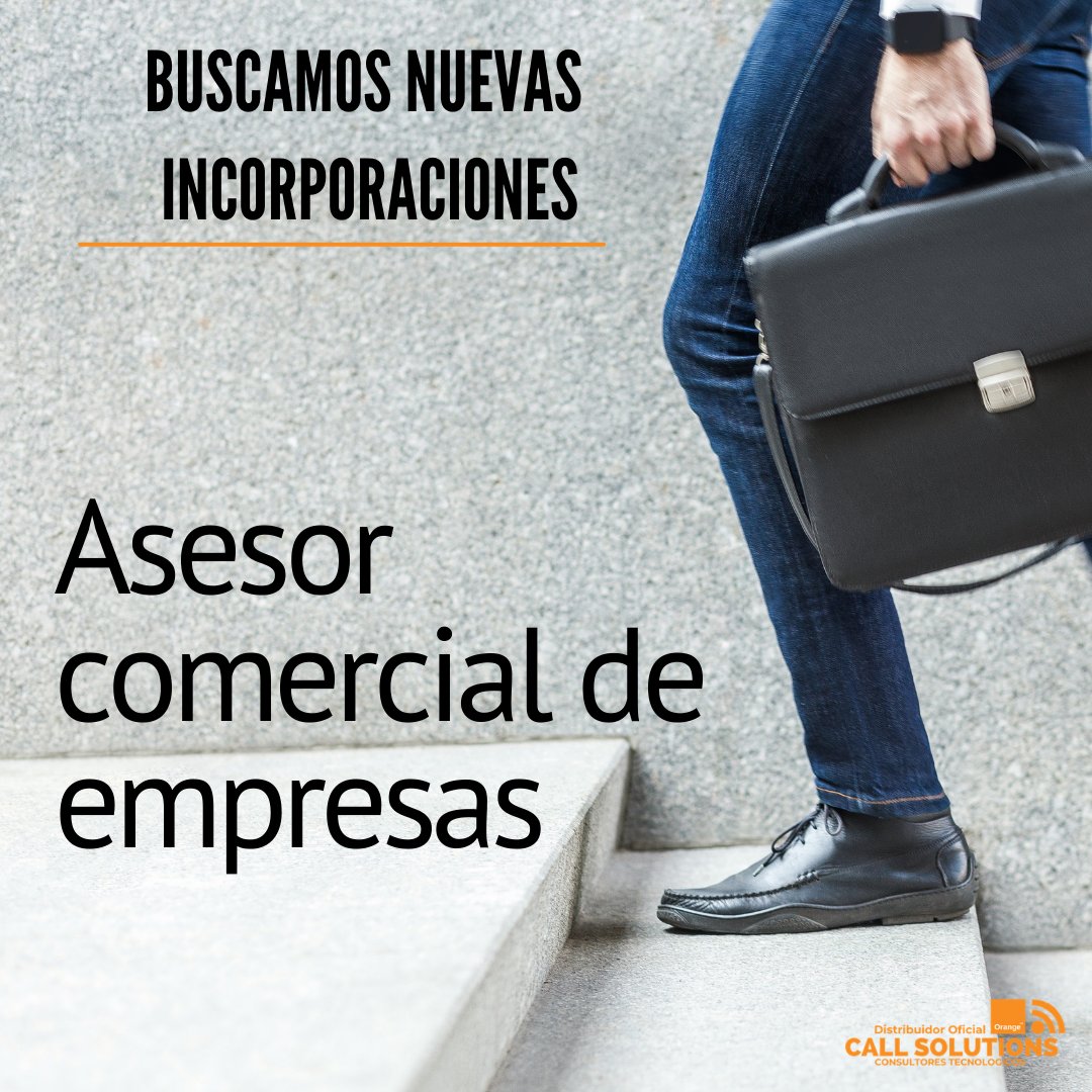 CallsolutionsEs's tweet photo. ¡Buscamos integrantes para nuestro equipo de Call Solutions!
Info: Sueldo fijo + comisiones; vehículo de empresa, teléfono, ordenador... Jordana flexible y más facilidades. 
🧡🧡🧡🧡
¡Para más información ponte en contacto con nosotros! https://t.co/wFKB2SAm4O